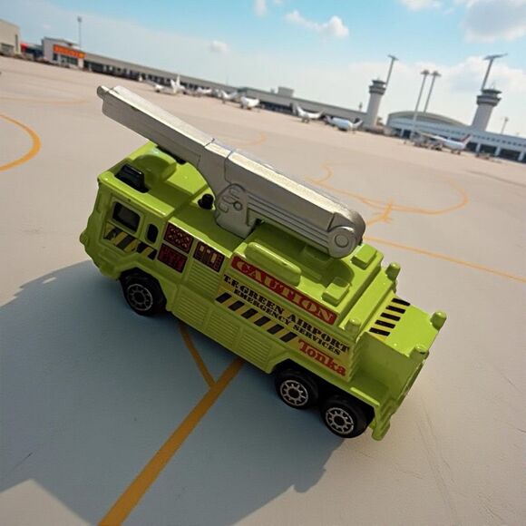 Vintage Maisto Tonka Crash Tender Airport Emergency Hasbro Die-cast Truck B14 - Picture 1 of 8